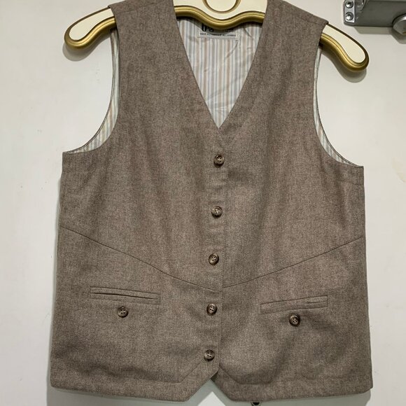 VINTAGE BAGATELLE MARGARET GODFREY TAILORED FIT WOOL VESTS SIZE L - Picture 1 of 6